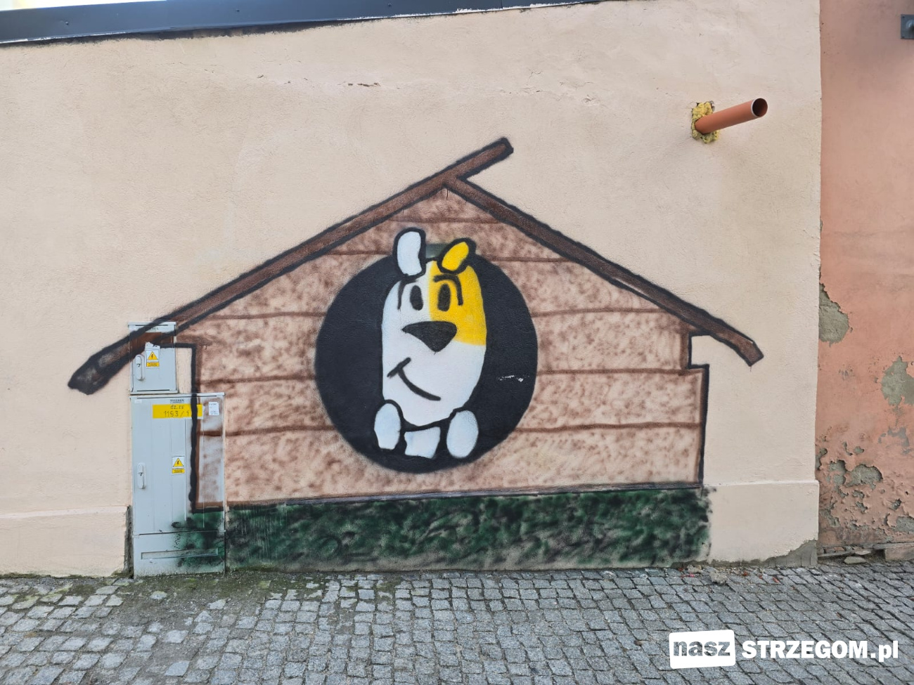 Spontaniczny mural w Strzegomiu przywołał bohatera dzieciństwa [FOTO] 